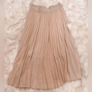 Pleated Midi Skirt